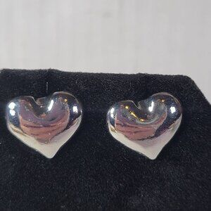 Revolve Peter+June Silver Tone Classic Formal Heart-Shaped Stud Earrings